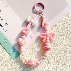 Llavero de cuentas pintado a mano con diseño de dibujos animados, estilo caja sorpresa, <span class=keywords><strong>correa</strong></span> para teléfono, cadena extensible para bolso, amuleto multiusos para teléfono - Product Image 5