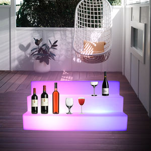 Suporte para Garrafa de Vinho em Material PE Moderno e Impermeável de Alta Qualidade, Rack para 16 Garrafas, Mobiliário Comercial para Bares de Vinho - Product Image 3