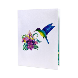 Tarjeta de Felicitación 3D con Diseño de Colibrí, Hecha a Mano con Papel Tallado, Regalo para Navidad, Cumpleaños, Día del Padre, Graduación - Product Image 6