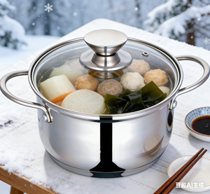 Casserole en acier inoxydable <span class=keywords><strong>Fissler</strong></span> 304, fabrication indienne, vente en gros, 2 pièces, ensemble de cuisine de luxe de qualité supérieure, marmites à soupe et à bouillon - Product Image 3