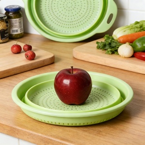 Colador de Cocina para Frutas y Verduras, Cesta Coladora Plegable con Asas Extensibles - Product Image 2