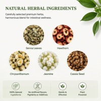 Sachets de thé détoxifiant pour le côlon, marque privée OEM, à base de plantes, pour la digestion, réduit la graisse après les repas, apaise l'estomac, en vrac