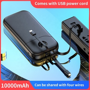 FeGobe Original 10000mAh Power Bank Cargador portátil fácil <span class=keywords><strong>de</strong></span> llevar con cable incorporado Entrada Micro USB y potencia <span class=keywords><strong>de</strong></span> salida <span class=keywords><strong>de</strong></span> 10W - Product Image 5
