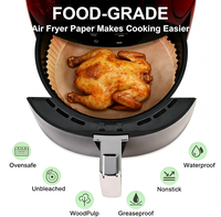 Papiers de cuisson épais en pâte vierge pour friteuse à air - Résistants à la chaleur, jetables, résistants à la déchirure, ajustement universel, qualité alimentaire, pour une cuisson saine