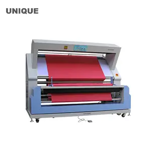 UN-185S Fabric inspection machine with auto edge matching roll slitting equipment