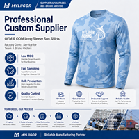 Chemise de pêche à manches longues avec logo personnalisé, protection solaire UPF 50, séchage rapide, protection UV