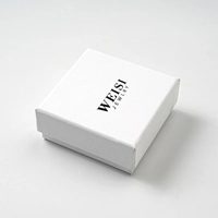 Boîte à bijoux en carton rigide avec couvercle et base, personnalisable avec logo, pour cadeau de demoiselle d'honneur, emballage de bijoux de fiançailles, vente en gros
