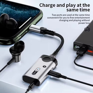 Adaptateur Jack Audio pour Apple, adaptateur répartiteur auxiliaire double 8 broches vers 3,5 mm compatible avec iPhone 6/7/8/X/11/12/13/14 - Product Image 5