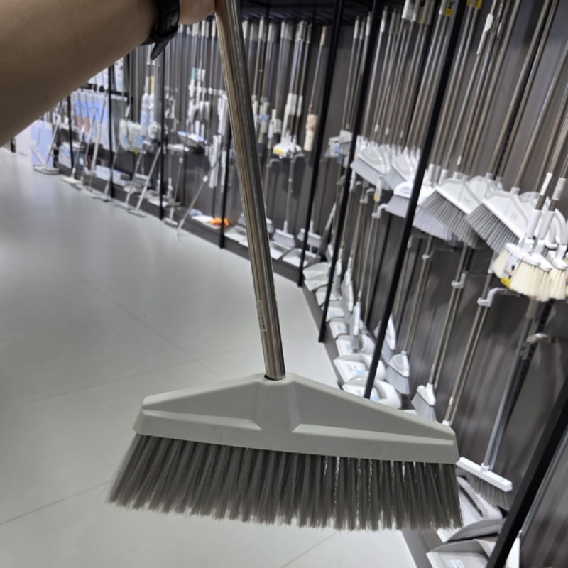Steel Broom with Long Steel Handle