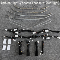 Juego de 7 luces ambientales para coche Mercedes Benz GLC W253 C W205 2015-2022, luces de ventilación de aire acondicionado 4D 3D giratorias, control por aplicación.