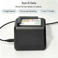 Escáner Inteligente de Documentos de Identidad OCR MRZ, Lector de Códigos QR y Códigos de Barras 2D, Escáner de Captura de Fotos de Pasaportes e Identificaciones para Kioscos Bancarios y Acceso de Seguridad