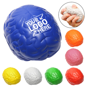 Juguete Promocional Personalizado, Pelota Antiestrés Sensorial con Forma de Cerebro, Pelota de Espuma PU Suave para Aliviar el Estrés - Product Image 1