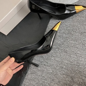 Custom Designer-Inspired Sexy Pointed <b>Toe</b> Stiletto Heels Women 2025 New 9cm Patent Leather High Quality Luxury Pumps Wholesale - Product Image 4