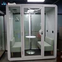 Station de téléphone acoustique professionnel, sans fil, avec panneau acoustique, pour bureau, réunion privé, insonore
