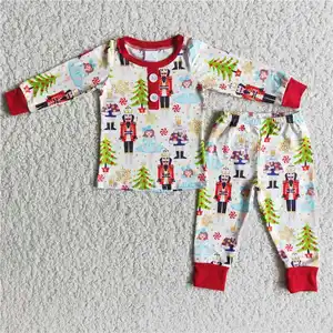 Bebek erkek bebek giyim fındıkkıran kardeş pijama pantolon seti kıyafetleri yılbaşı çocuk giysileri kıyafet erkek bebek için