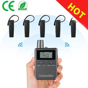 Système de guide touristique audio sans fil de poche Mini récepteur de crochet d'oreille Dispositif de traduction simultanée pour la visite de la réunion de la conférence - Product Image 4