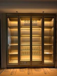 Cao cấp tùy chỉnh được xây dựng trong Tủ rượu thép không gỉ lạnh hiển thị cho rượu vang đỏ nhà liên tục Nhiệt độ làm mát - Product Image 4