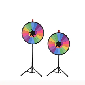 Dual-Use Table Top & Floor-Standing Spinning Prize Wheel for Advertising & Lucky Draw