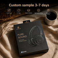 Boîte d'emballage électronique pour casque Bluetooth personnalisé avec stratification mate et gaufrage pour écouteurs