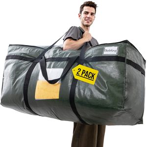 Lot de sacs de rangement géants en PE pour déménagement, durables et pliables, pour vêtements, couettes, literie, couvertures, sacs de rangement <span class=keywords><strong>jumbo</strong></span> avec fermetures éclair - Product Image 5