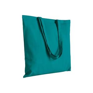 Borse con Manici in Cotone, Shopper da 130g/m² Verde Petrolio, Riciclabili, con Manici Lunghi, per Shopping e Business, Made in Italy - Product Image 1
