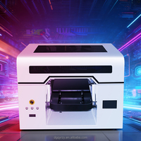 Printer UV Otomatis Penuh QY A3 DTF Baru dengan Kepala Cetak DX7, Penentuan Posisi Visual, Multiwarna 30x40CM 220V/110V, Garansi 1 Tahun