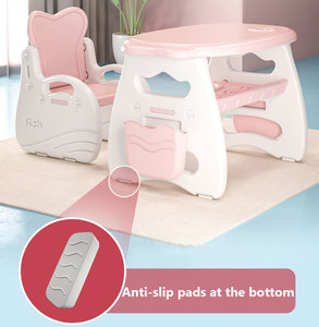 <span class=keywords><strong>Set</strong></span> di Mobili Colorati in Plastica per Bambini dell'<span class=keywords><strong>Asilo</strong></span>, Tavolo e Sedie per Bambini in Età Prescolare - Product Image 2