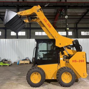 Chargeuse compacte à quatre roues motrices HS260 pour travaux agricoles et de construction, multi-usages, certifiée CE - Product Image 4