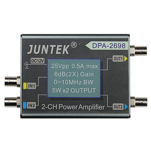 Amplificateur de puissance DPA2698 JUNCTEK, fonction 0-10 MHz, signal sinusoïdal, carré, triangulaire, maximum 25Vpp 0.5A, DPA-2698 G456 - Product Image 1