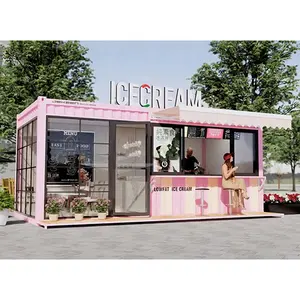 SINS Outdoor Customized Coffee Booth Pop Up Container Movable Shipping Container Shop Mall Modern Mini Shop Small Mobil Bar