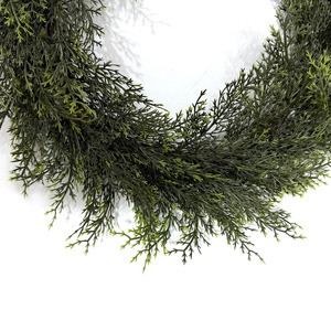 Guirlande artificielle de cyprès de 5 pouces à fixer au mur, décoration traditionnelle de Noël, guirlande de verdure pour la décoration de fenêtre de maison - Product Image 2