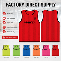 Gilet d'entraînement portable et pliable en polyester semi-mesh avec logo personnalisé pour la pratique sportive