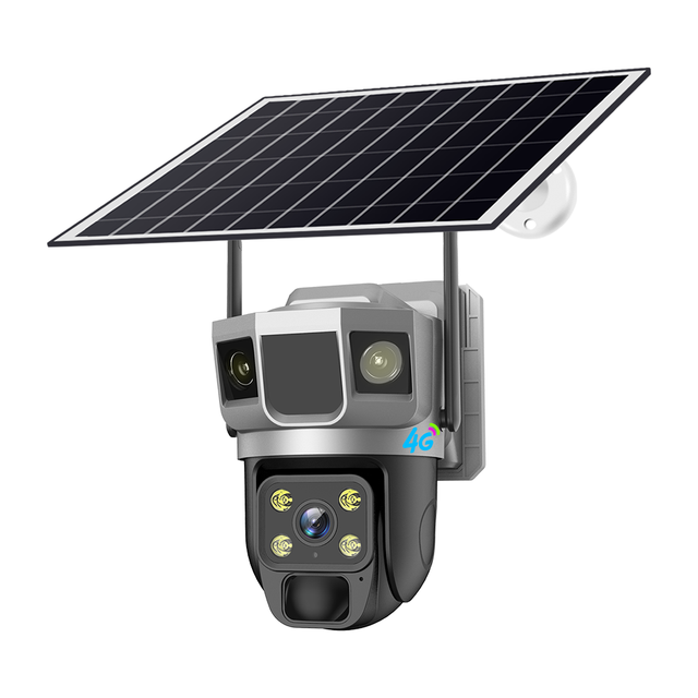 Cheapest V380 Pro APP 3.0Megapixels Solar Power Battery Double Lights IP Pan&Tilt 4G Sim Card AOV(Always on Video)Camera