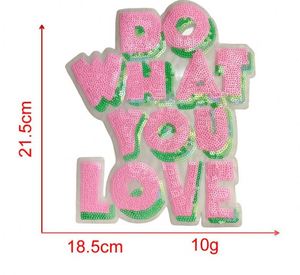 Factory Sale Kawaii Big Size Embroidery Iron on Eye Cherry Heart Boot Sequin Patch for Tshirt Hoodies - Product Image 3