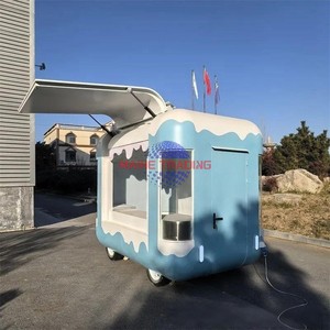 Custom Square Stainless Steel Food Trailer—Specially Designed for Ice Cream and Hot <b>Dog</b> Fast Food Service - Product Image 6