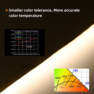 COXO <span class=keywords><strong>SDCM</strong></span> 1 étape professionnelle haute CRI Ra97 LED cohérence de couleur de lumière linéaire pour l'éclairage de détail de musée de studio - Product Image 3