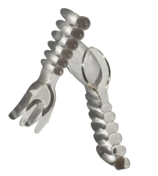 Оптовая продажа заказной декоративные салат сервер ручной обработки целевой набор ложки с длинной ручкой, набор столовых приборов