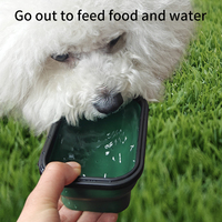 Bols pour chiens pliables bol d'eau de voyage pliable portable plats de nourriture pour voyager, randonnée, marche