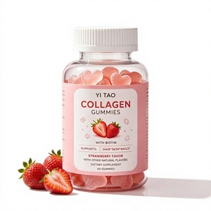 Les bonbons au collagène haute puissance OEM de marque privée contiennent des vitamines biotine pour une peau brillante, des cheveux forts, des ongles durs, un soutien des articulations - Product Image 1