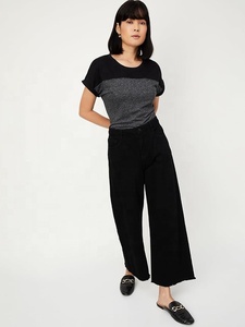 EVER GLOW Women's Asymmetric Color Blocked Cap Sleeve T-Shirt Knitted <b>Turtleneck</b> Breathable Regular Fit Summer Logo Anti-UV - Product Image 4