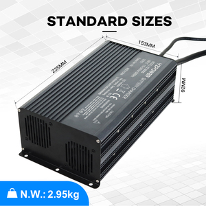 Chargeur de batterie au lithium électrique 54V-84V 300W-1600W pour <span class=keywords><strong>caravanes</strong></span>, voitures de tourisme, vélos électriques avec protection OTP 2A-30A Lifepo4 Aluminium - Product Image 3