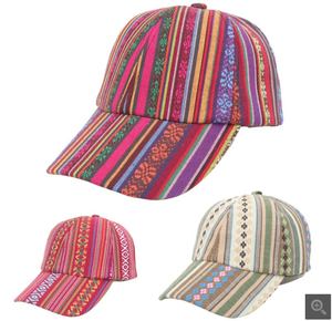 Casquette de baseball vintage tissée unisexe à 6 panneaux pour sports de plein air, voyage d'été, plage, style bohème, tribal, aztèque, géométrique - Product Image 3