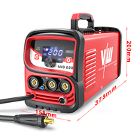 Saldatrice VECTOR 4 in 1 MIG MAG MMA TIG 200A Portatile per Saldatura ad Arco MIG200