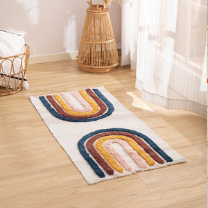 Di alta qualità colorato <span class=keywords><strong>arcobaleno</strong></span> camera decorazione per la casa per bambini cotone tessuto fatto a mano Tufted Area tappeto per soggiorno - Product Image 1