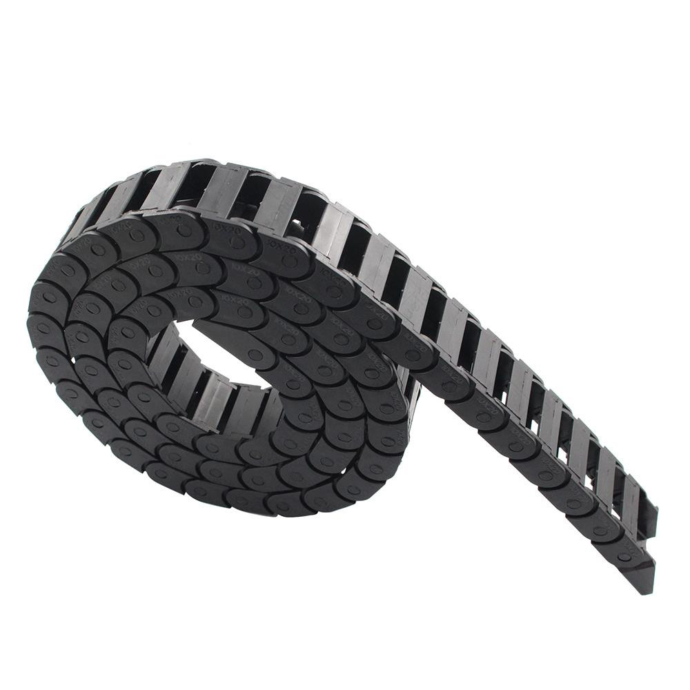 Twotrees 10X20mm 1 м нейлон PA66 из черного пластика гибкие цепи сопротивления для кабельной проводки открытого типа для 3D принтер и токарного станка с ЧПУ