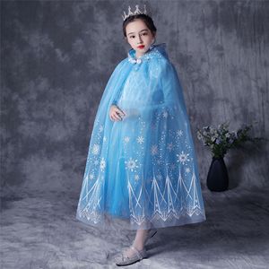 Vendita calda nuova <span class=keywords><strong>bambina</strong></span> bella Elsa principessa <span class=keywords><strong>mantello</strong></span> per bambini Cosplay costumi fata <span class=keywords><strong>mantello</strong></span> con cappuccio - Product Image 4