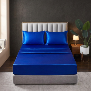 Sábana Ajustable de Satén de Seda Azul Rey para Cama de RV, Bolsillos Profundos de 21 Pulgadas, Suave, Resistente a Arrugas, Decoloración y Manchas, Tamaño Individual, 1 Pieza para el Hogar - Product Image 5