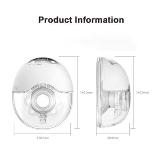 4 modes, 12 niveaux, CE, tire-lait électrique portable sans fil, silencieux, pour allaitement maternel, accessoires de tire-lait portable - Product Image 5