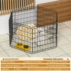 Köpek çit katlanabilir kapalı küçük köpek tavuk tavşan kafesi katı çevre dostu avrupa versiyonu için <span class=keywords><strong>Pet</strong></span> bariyeri doğrudan - Product Image 4