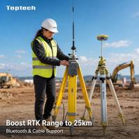 Radio externe Toptech TRU35 30W haute puissance, portée 20km, récepteur GNSS RTK, liaison de données UHF, station de base, rover, topographie, IP67